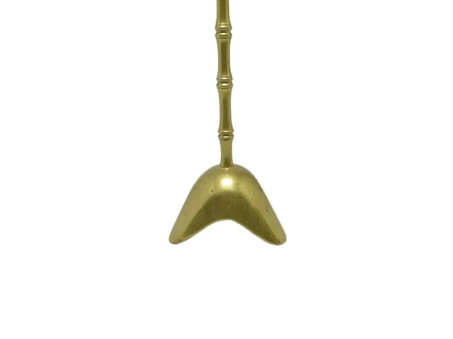 ABS Candleholder, mid-century modern, brass, Poland, 90s