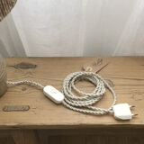 Sandstone lamp and jute string