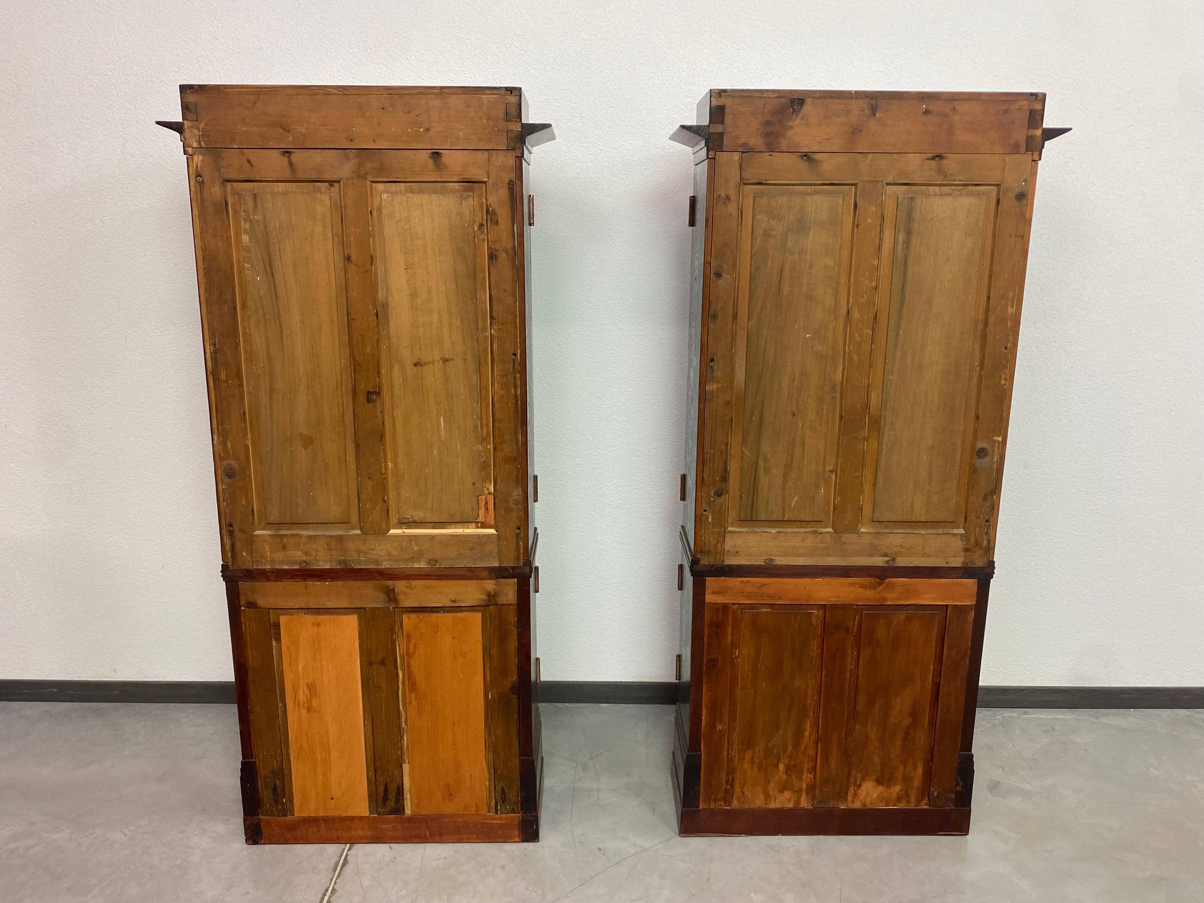 Vitrines Jugendstil dans le style de Joseph Maria Olbrich