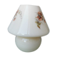 Lampe de table de champignon de verre de verre super belle 70s