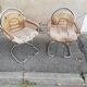 Paire de fauteuils vintage chrome