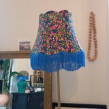 Retro lampshade with Liberty fabric and Charleston fringes.