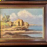 Signed painting, maritime decor