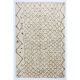 Contemporary Moroccan Rug Made of Natural Undyed Wool
