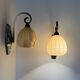 Appliques Art Déco bronze argenté Peuch & Besse