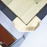 Pair of black and gold side tables Romeo Rega