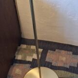 Mid century brass banker's adjustable floor lamp, 1970s