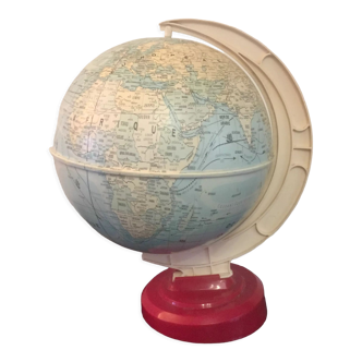 Globe - world map - vintage 50/60 - west germany - plastic