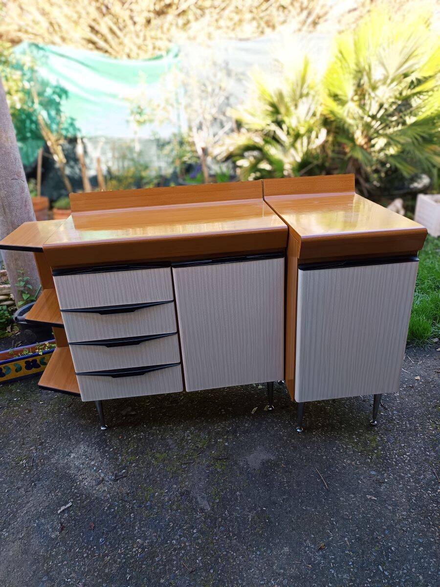 two low cabinets by Salvarani from the 1970s