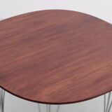Table scandinave Super-ellipse en palissandre de Rio. 4 pers.