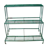 Porte plante ancien en métal riveté