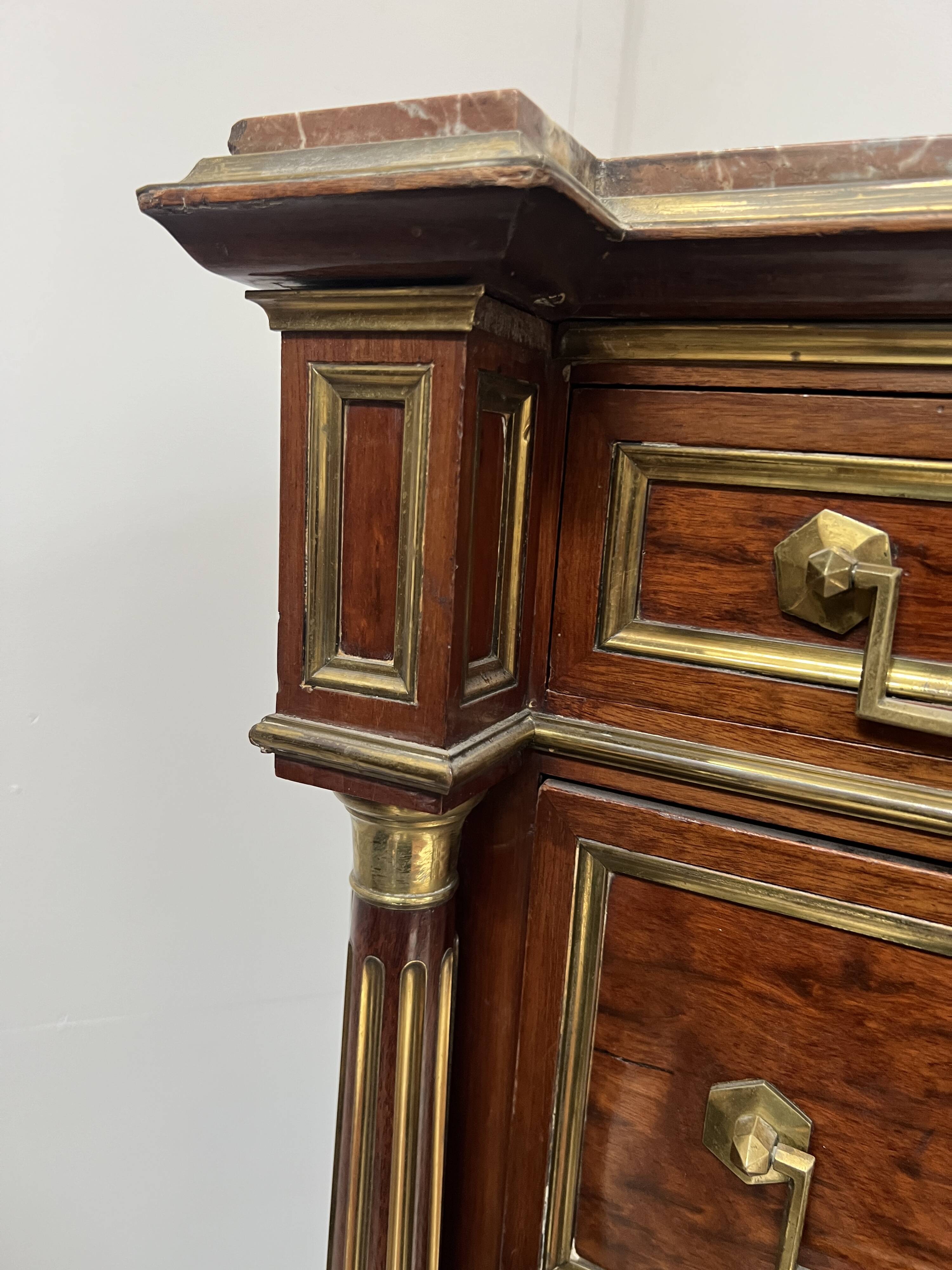 Napoleon III secretary in Louis XVI style made of mahogany, 19th century.
