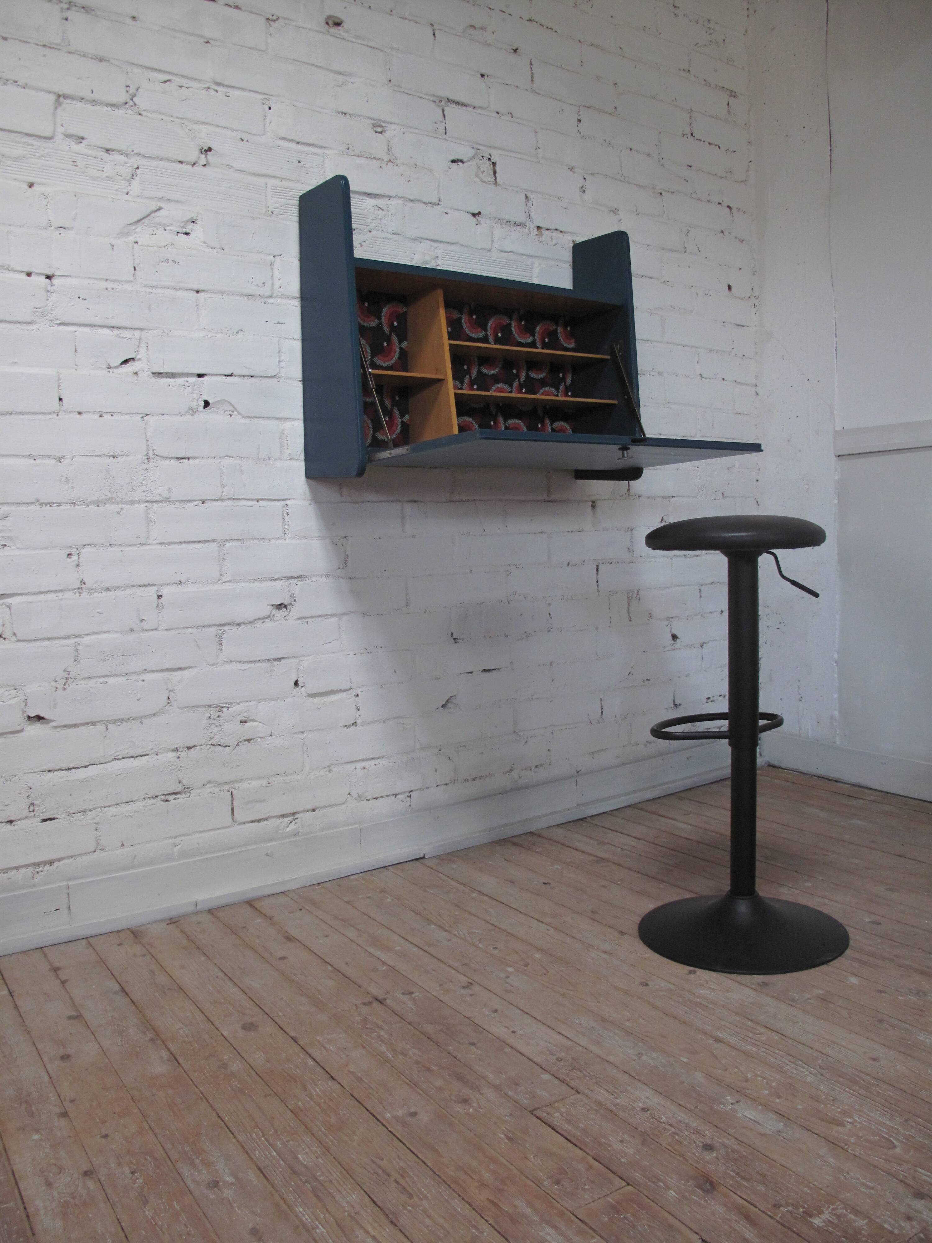 Scandinavian wall secretary stamped nordiska