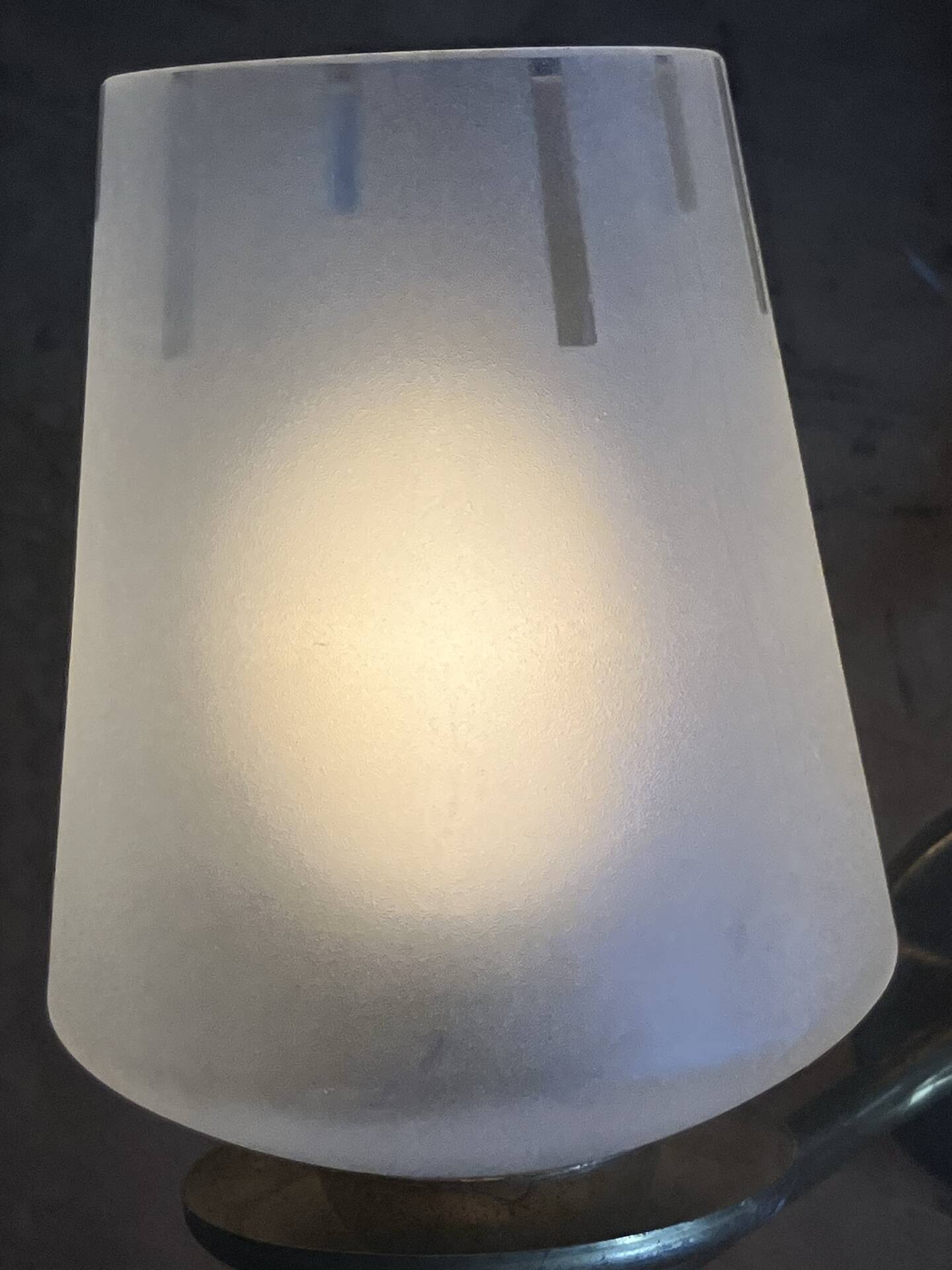 Chic frosted glass wall light