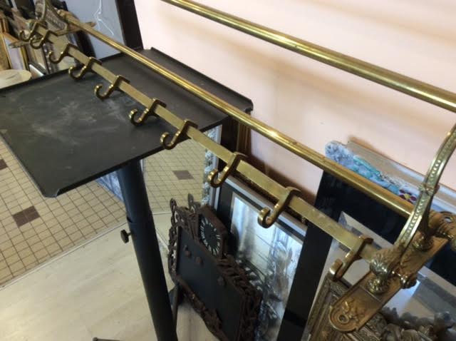 Brass luggage rack