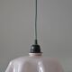 Suspension vintage en opaline rose pâle effet drapé