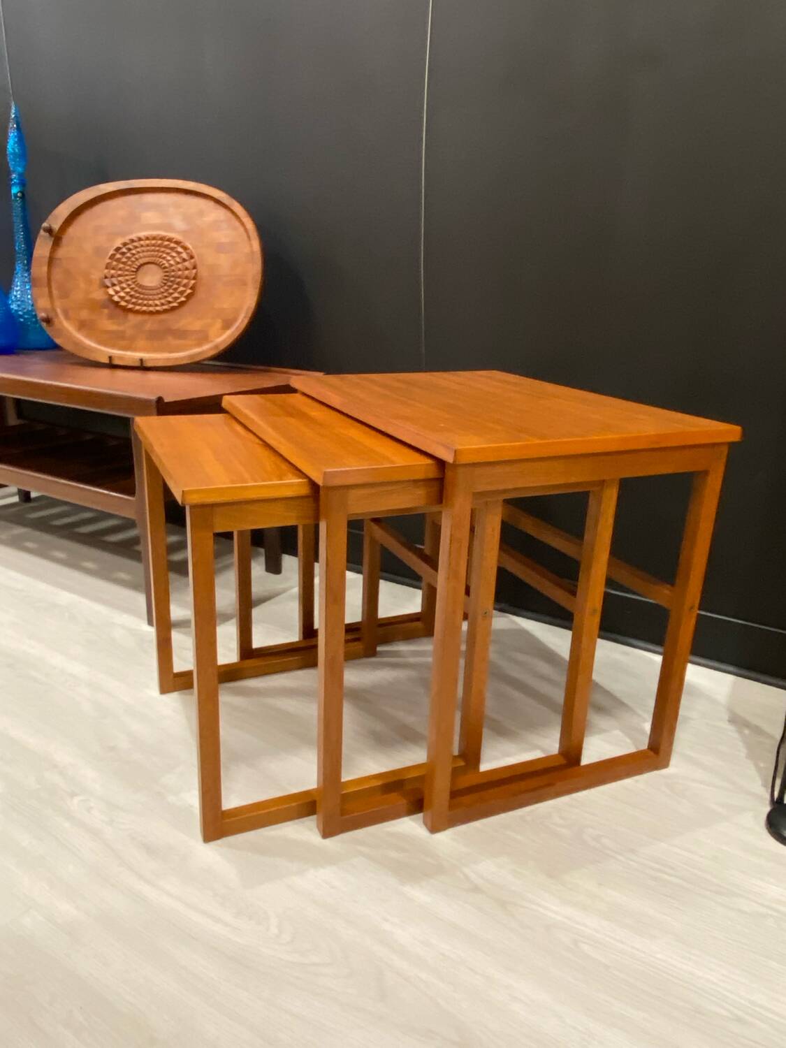 Scandinavian nesting table BRDR Furbo 1970