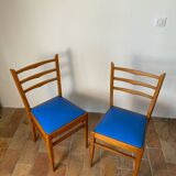 Paire de chaises en hêtre, 1960
