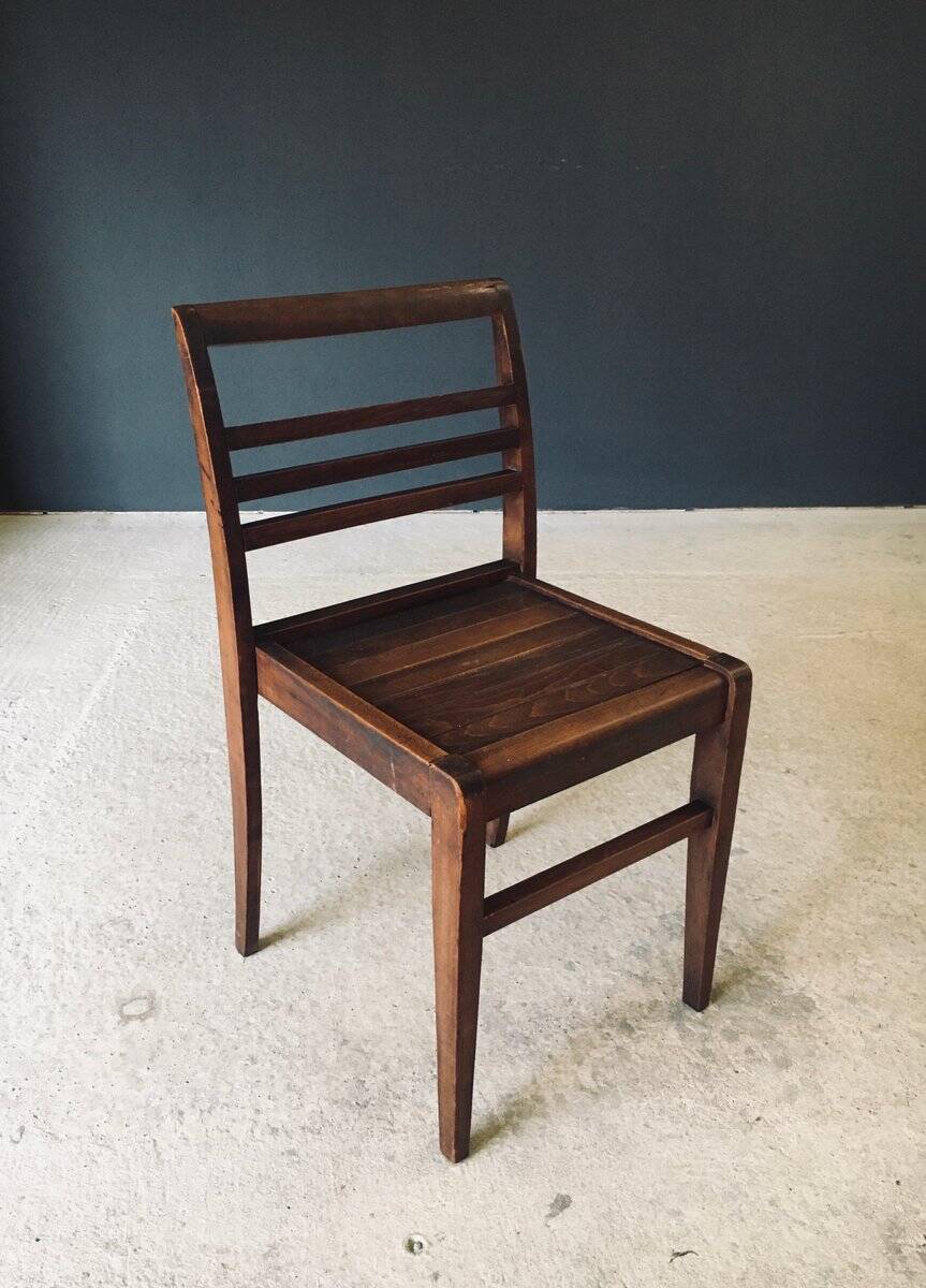 Reconstruction Dining Chair attributed to Rene Gabriel, France, 1940s