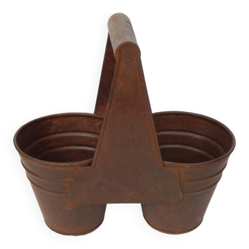 Pot Metal Fer Double Ancien