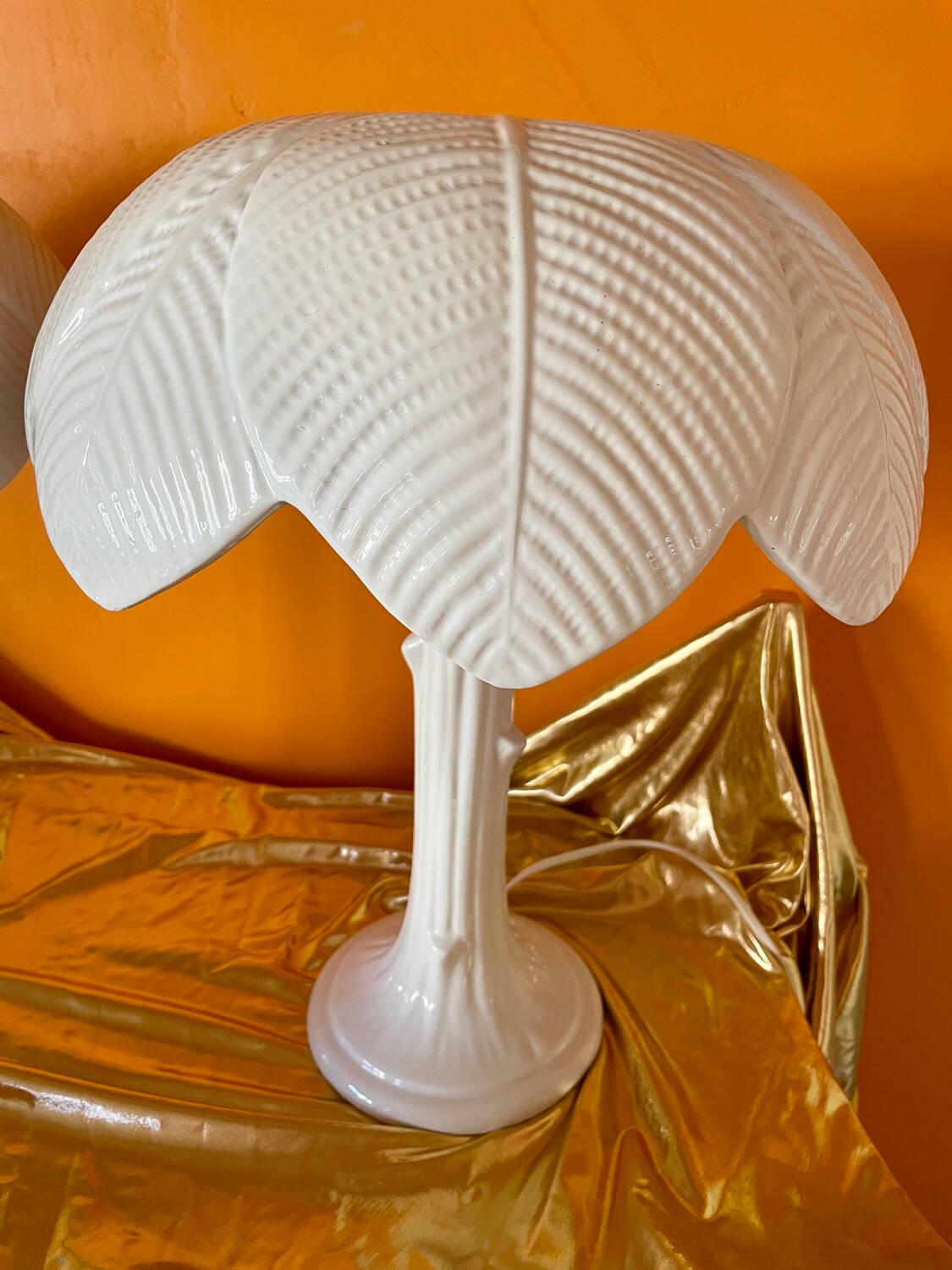 Pair of Tommaso Barbi ceramic lamps