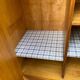 Small wardrobe / bonnetière in solid honey pine with 2 doors and 1 drawer.