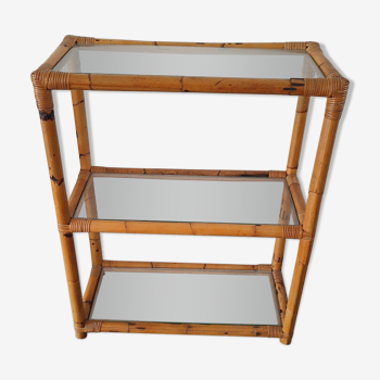 Vintage bamboo shelf