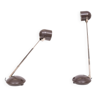 set Telescope German Table Lamps by Eichhof 1970s