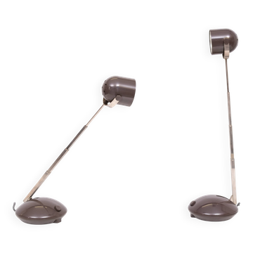 set Telescope German Table Lamps by Eichhof 1970s