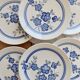 6 vintage dessert plates faience Gien model Nancay