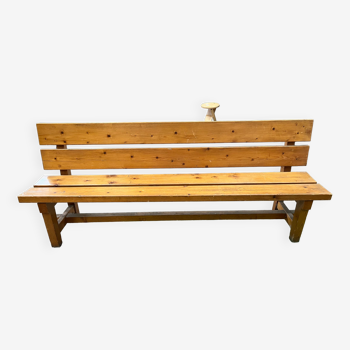 Savoyard pine bench