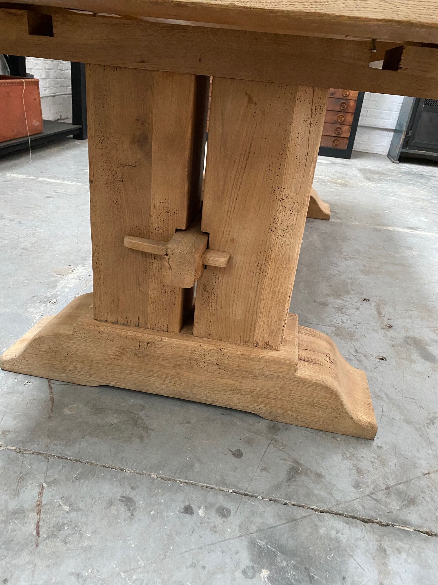 Solid oak farm table