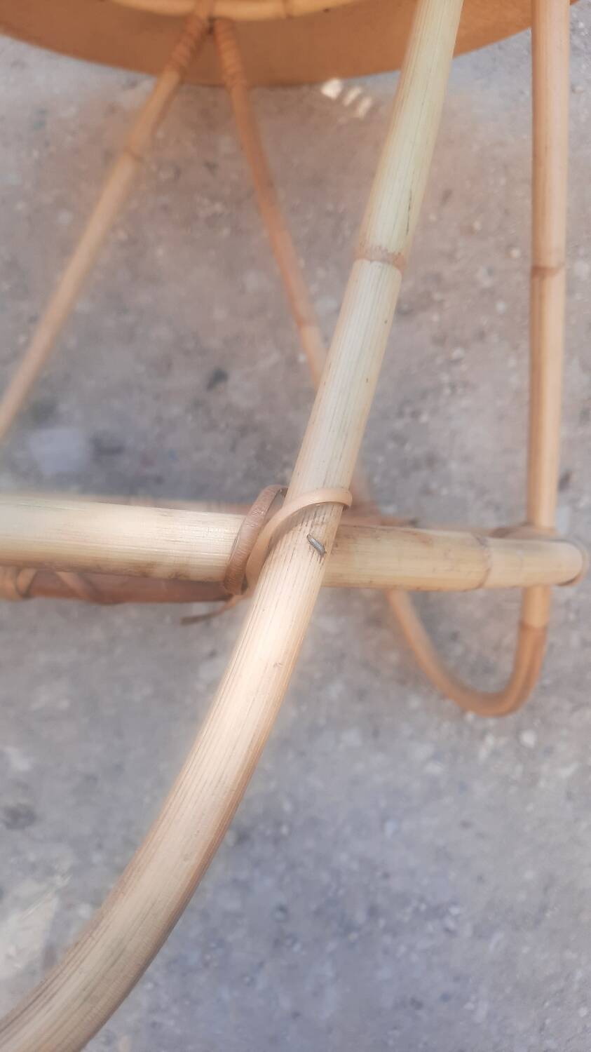 Rattan and bamboo garden furniture