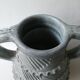 Patinated terracotta vase, brutalist style, Gerunda Spain, height 31 cm
