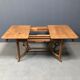 Dutch oak kitchen table in art deco style from the 1930s