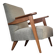 Restored Scandinavian armchair 1960