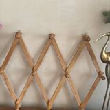 Accordion extendable coat rack
