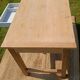 Old farmhouse table in solid wood – chic country style
