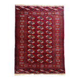 Tapis Boukhara en laine et soie, 30 caissons ☐ 145 x 103 cm
