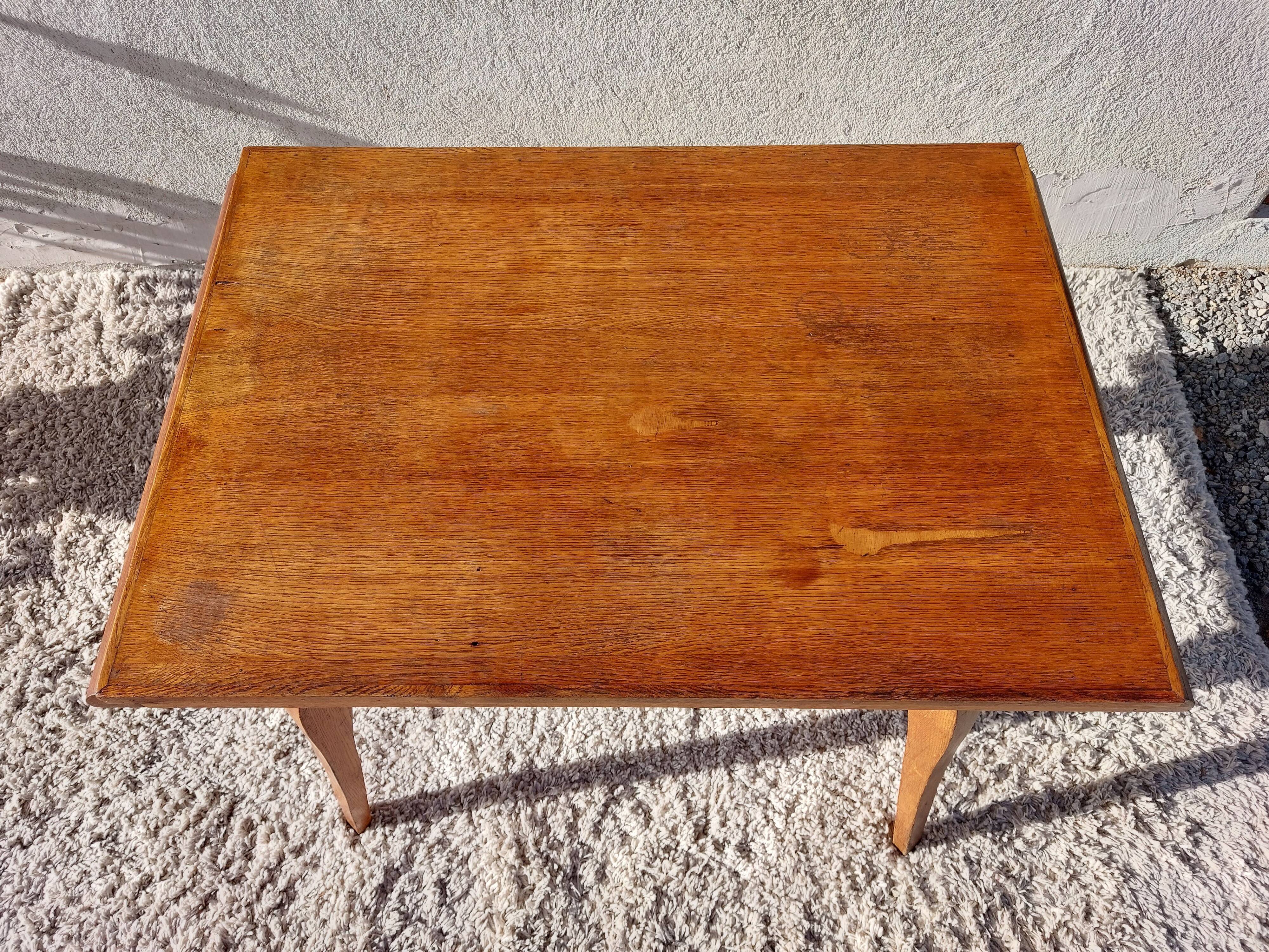 Table or desk, golden honey, curved legs