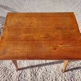 Table or desk, golden honey, curved legs