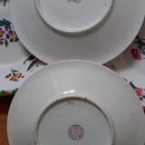 6 dessert plates English porcelain