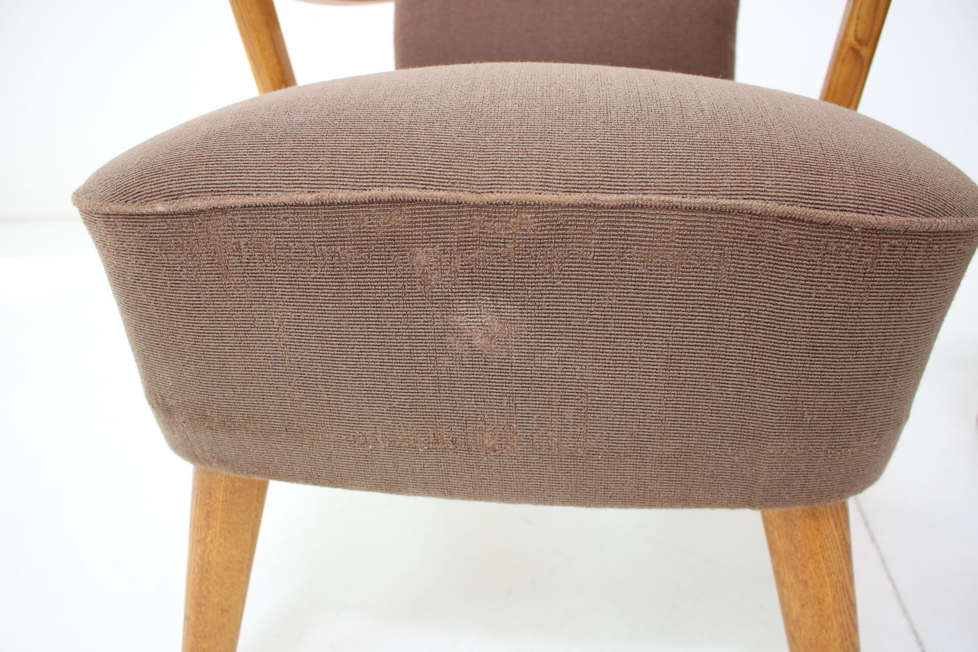 1940s Pair of Oak Armchairs by Krasna Jizba, Czechoslovakia