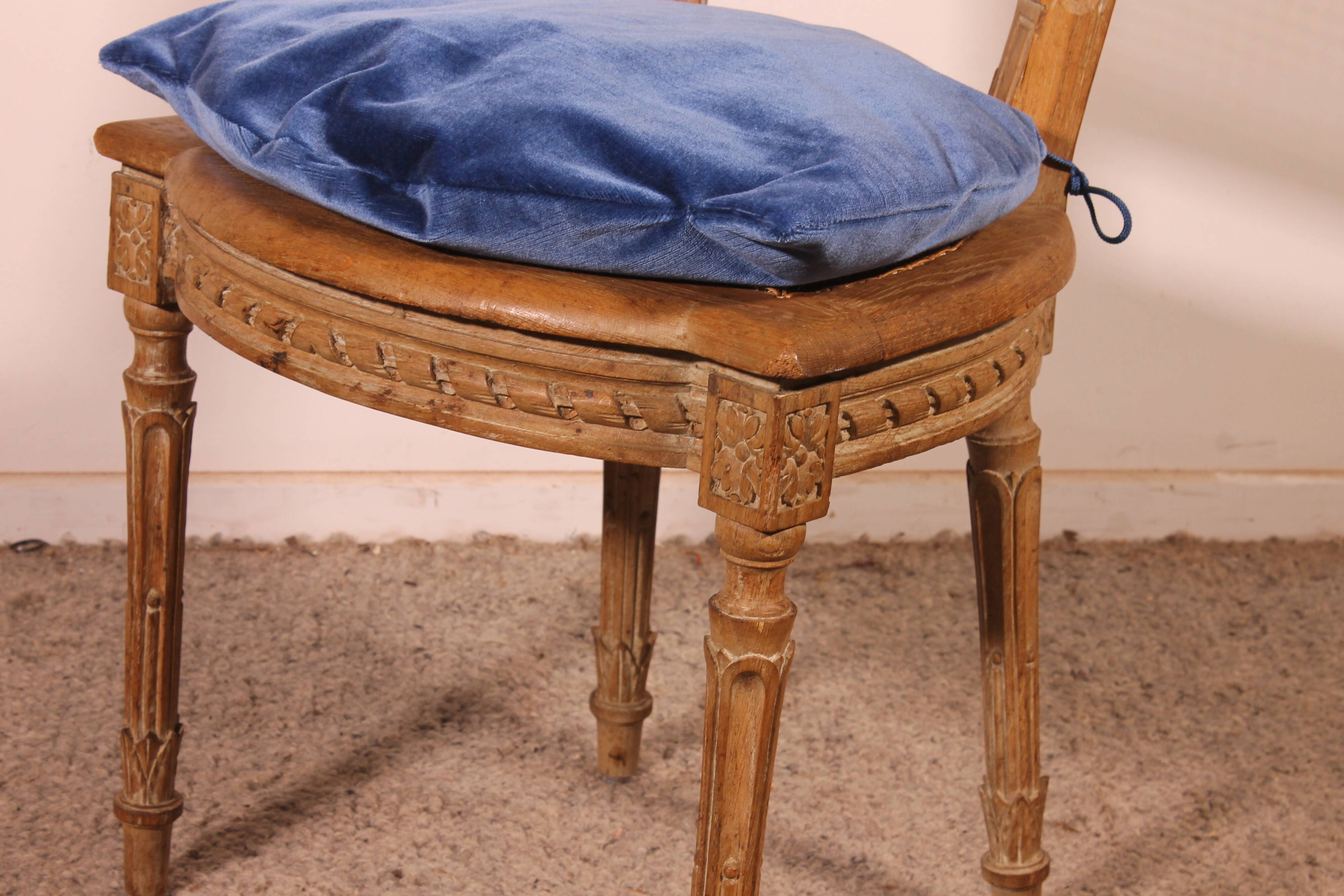 Directoire period oak chair