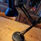 Vintage black metal desk lamp