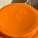Lampe design Space age vintage années 70 original verre orange