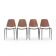Chaises vintage en contreplaqué courbé, années 1960, lot de 4