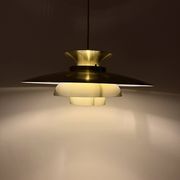 Vintage Danish gold pendant - Louis Poulsen Style - Danish design pendant