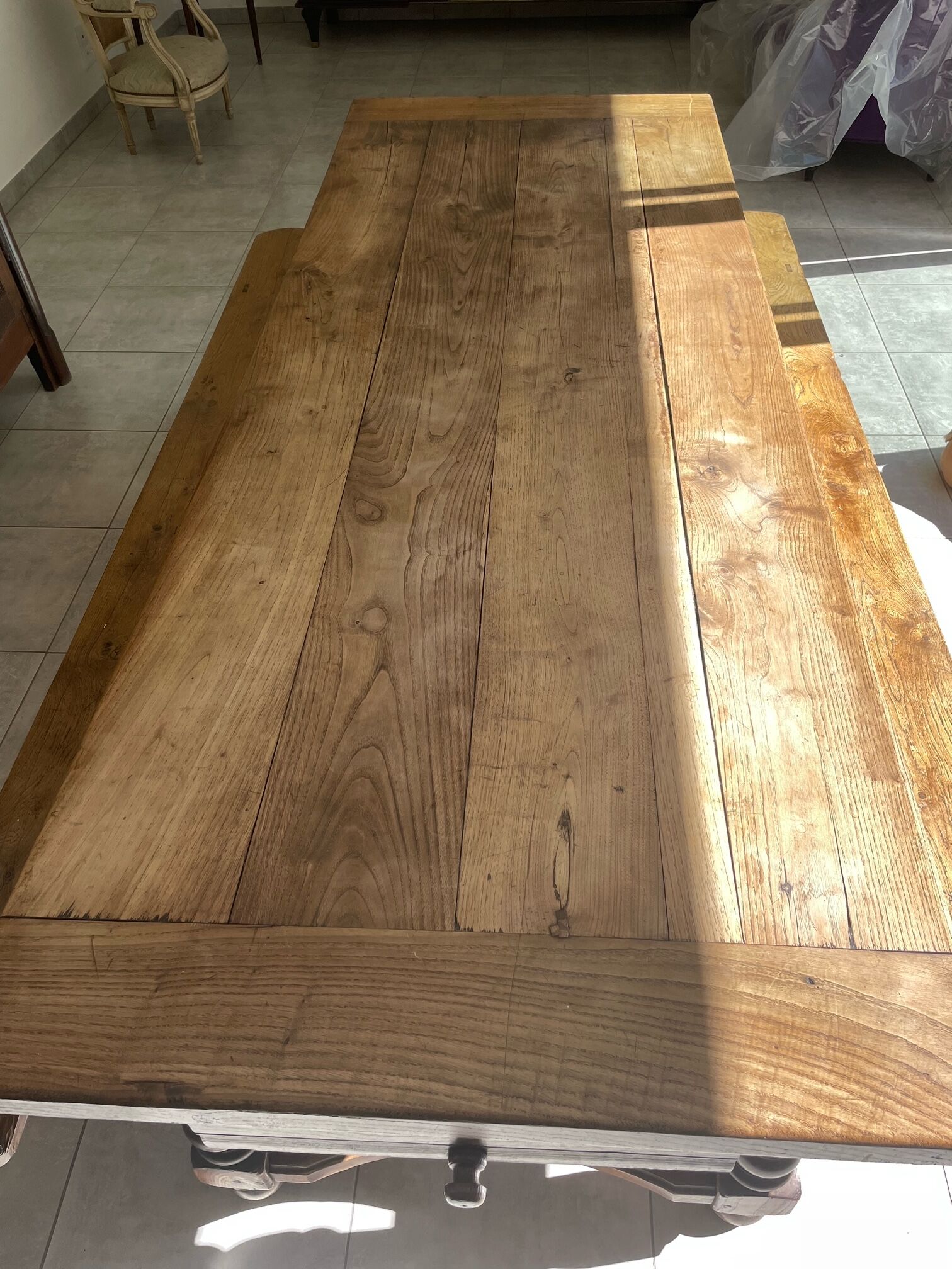 Castle, farm, convent kitchen table