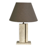 vintage marble and brass lamp